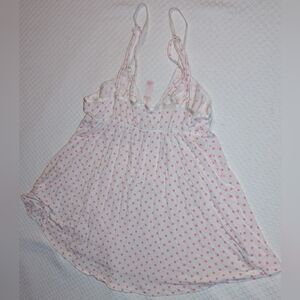 Victoria's Secret babydoll medium pink pokadot